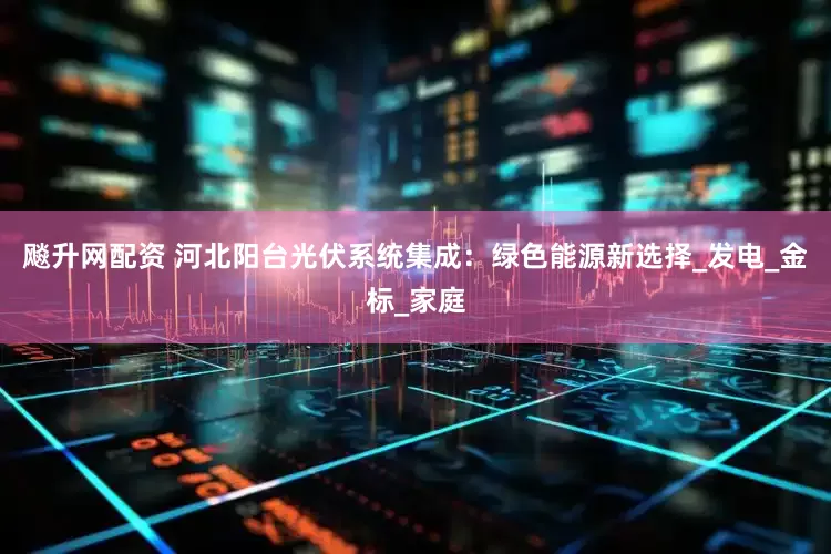 飚升网配资 河北阳台光伏系统集成：绿色能源新选择_发电_金标_家庭
